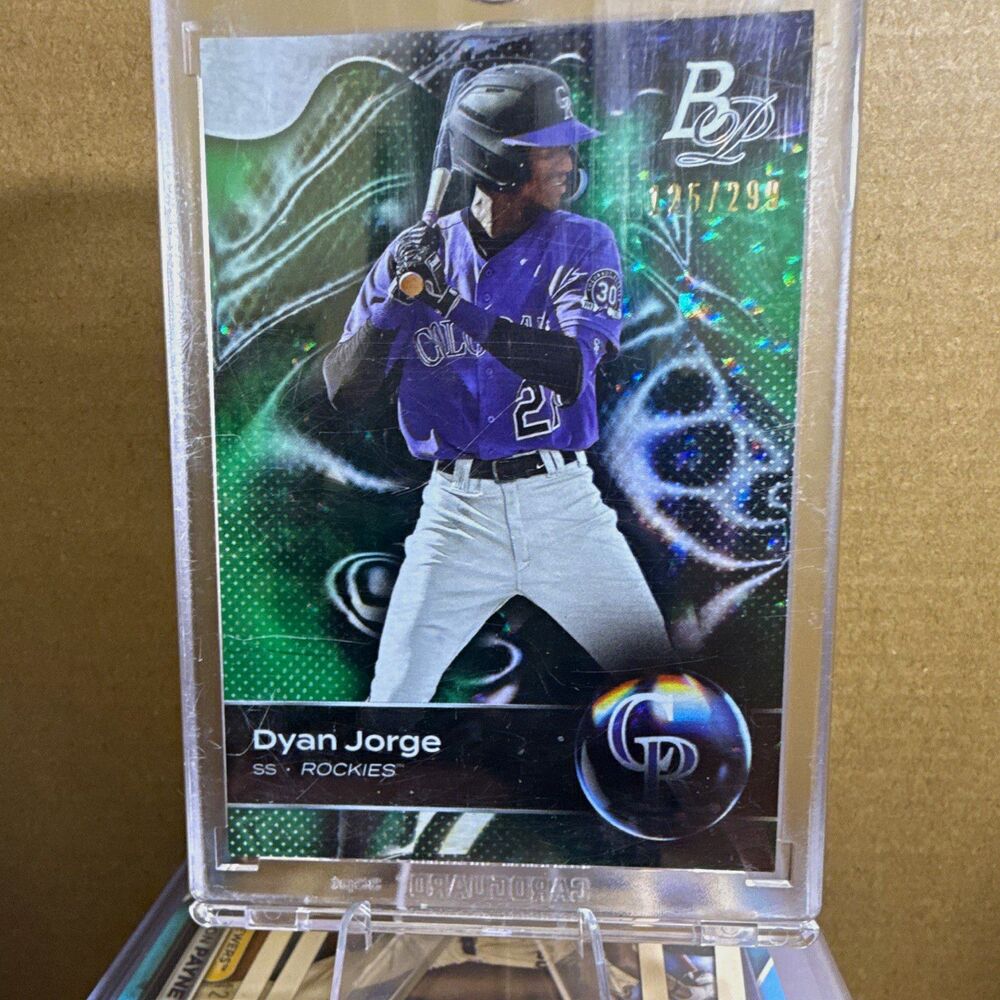 2023 Topps Bowman Platinum Top Prospects Dyan Jorge TOP-54 Emerald Ice /299 RC